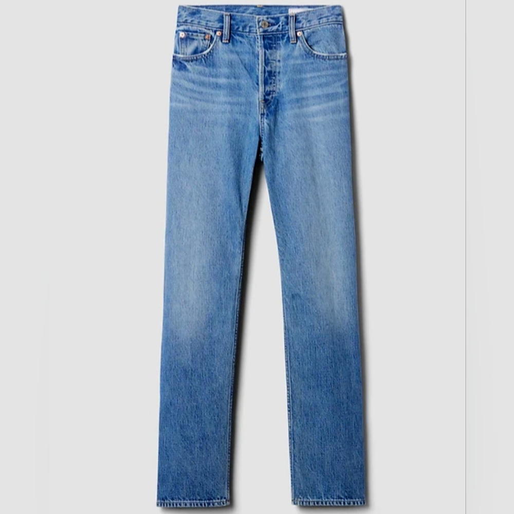 GAP 90s High Rise Slim Straight Denim